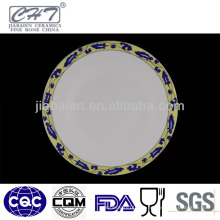 Bandeja decorativa de la porcelana de la alta calidad de A059